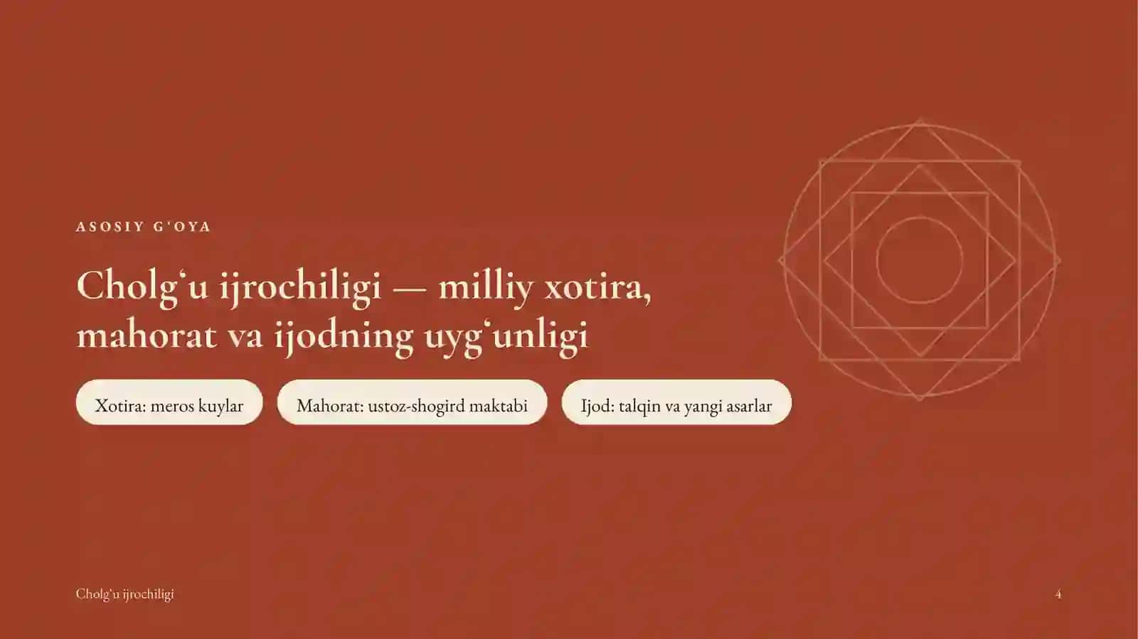 MUSIQA SANʼATI Cholgʻu ijrochiligi 4