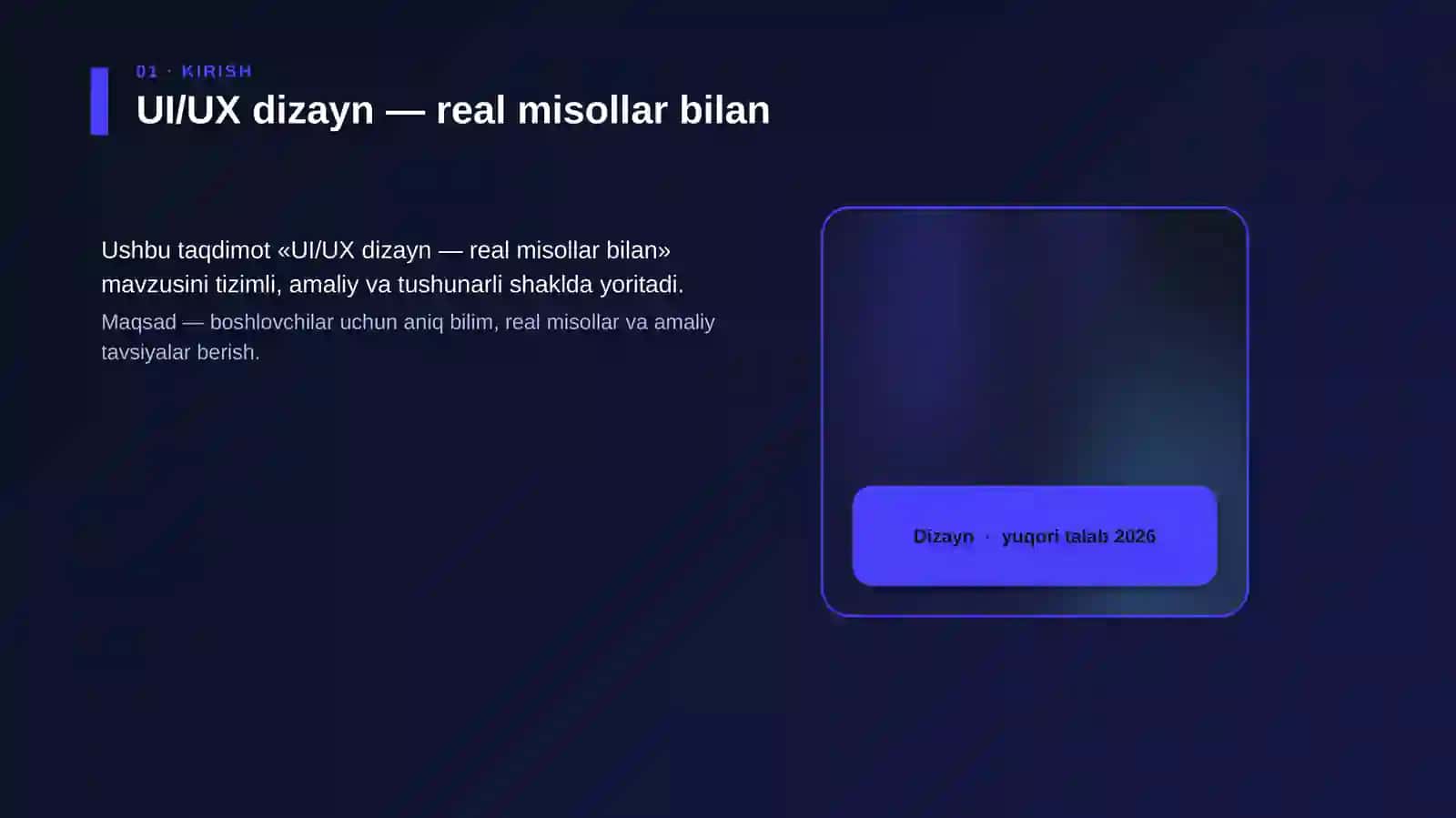 UI/UX dizayn — real misollar bilan 4