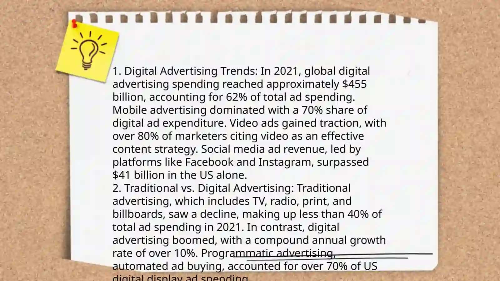 Reading advertisements 4