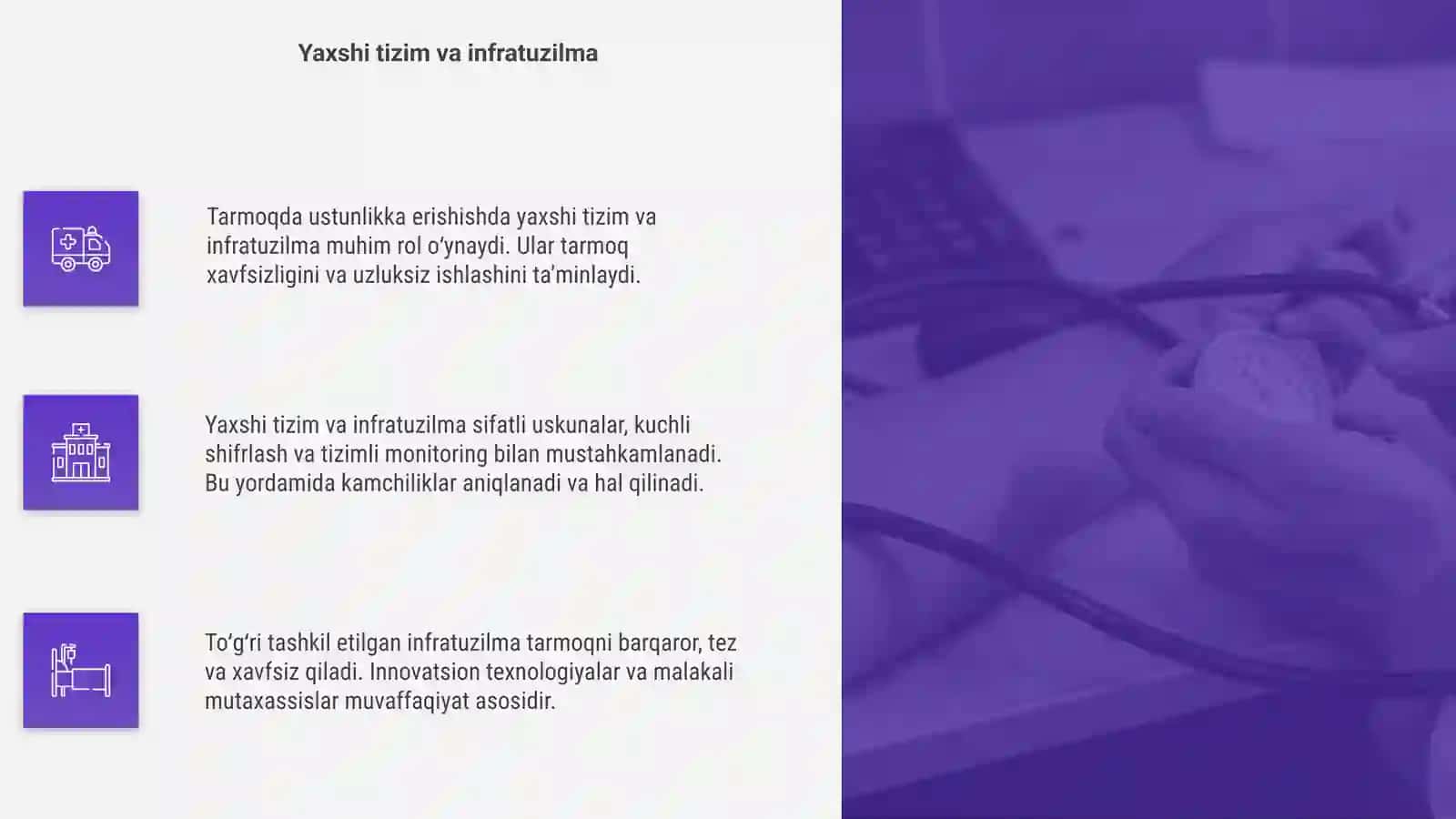 Tarmoqda ustunlikka erishish shartlari 4