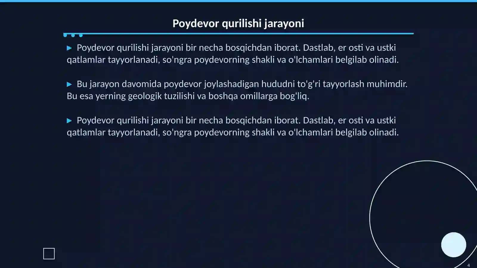 Poydevor qurilishi 4