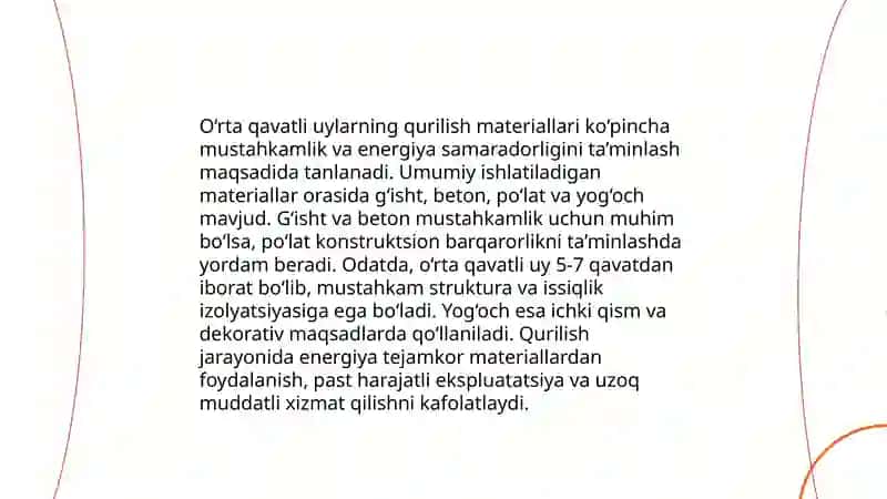 O’rta qavatli uylar 4