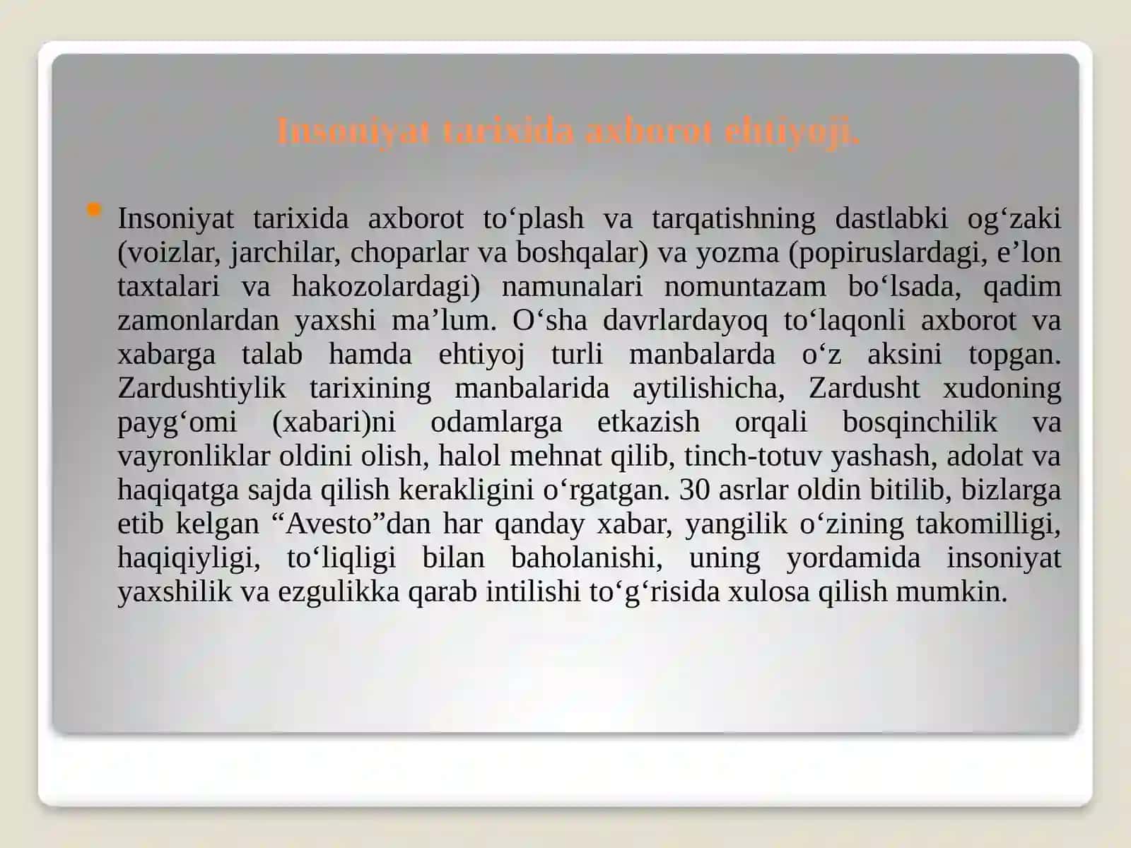 Axborot sohasini isloh qilish 4