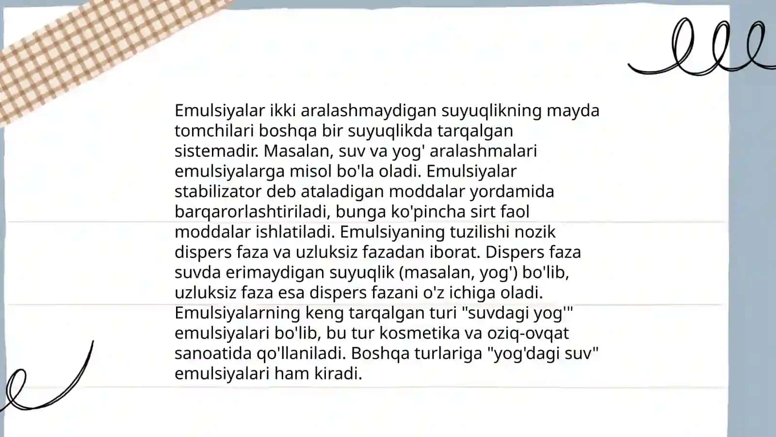 Emulsiyalar turlari 4
