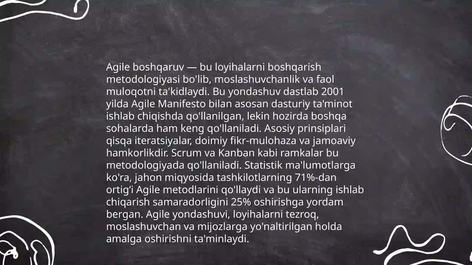 Zamonaviy loyihalarni boshqarish 4