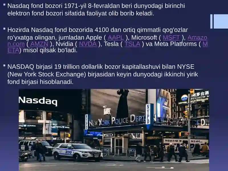 NASDAQ Fond birjasi 4