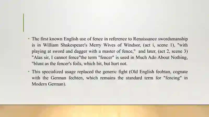 HISTORY OF FENCING 4