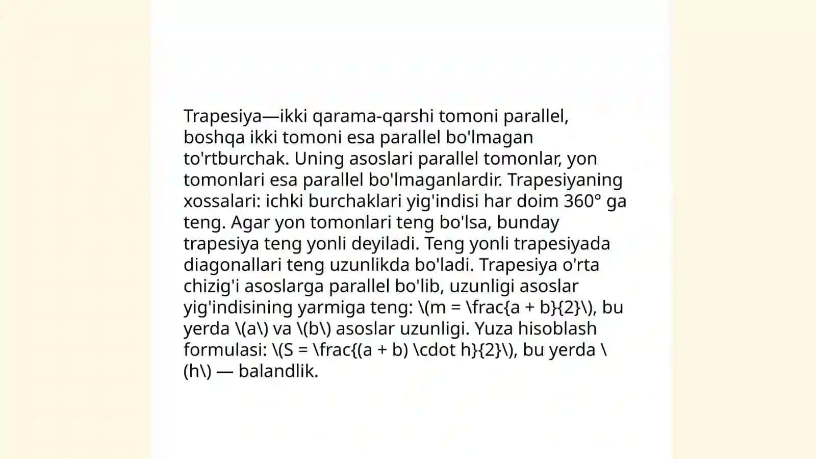 Trapetsiya 4