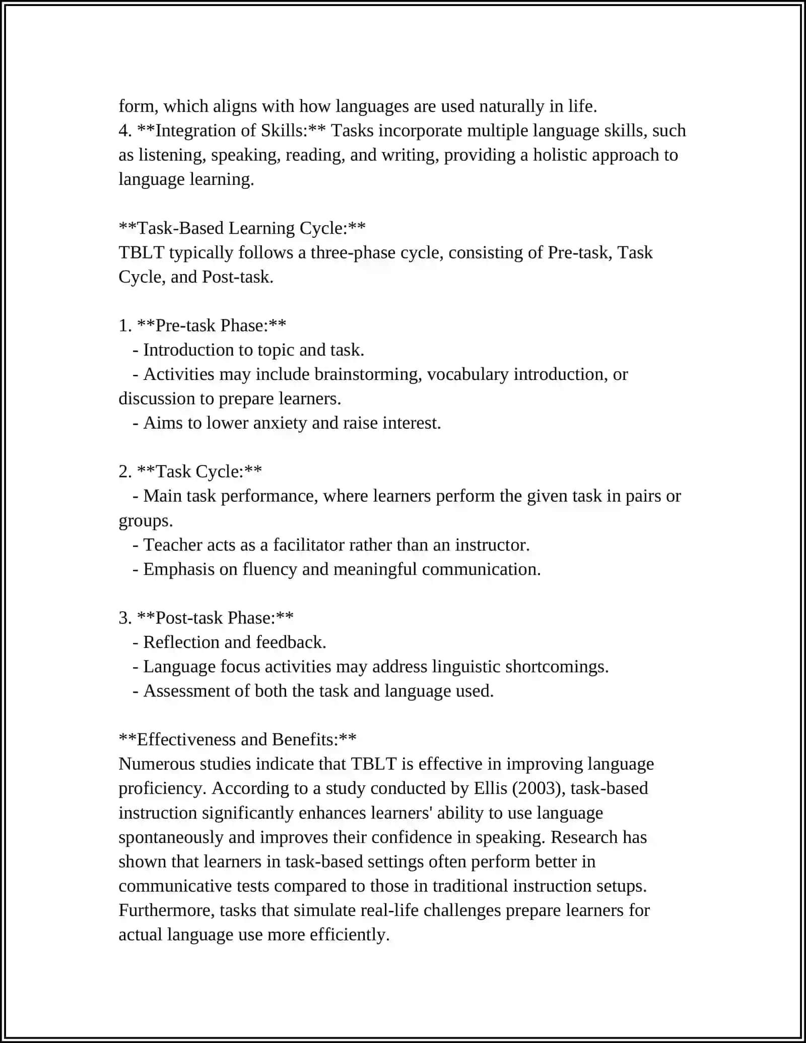 Task-Based Language Teaching (TBLT) 4