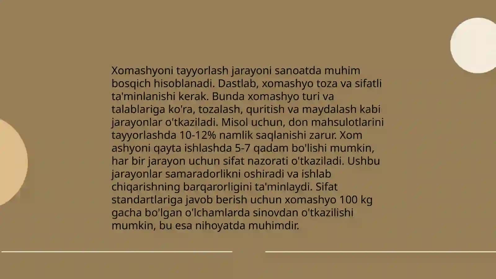 Xomashyo tanlash 4