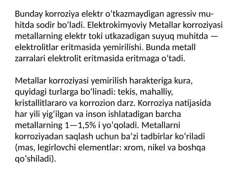 Metallar korroziyasi 4
