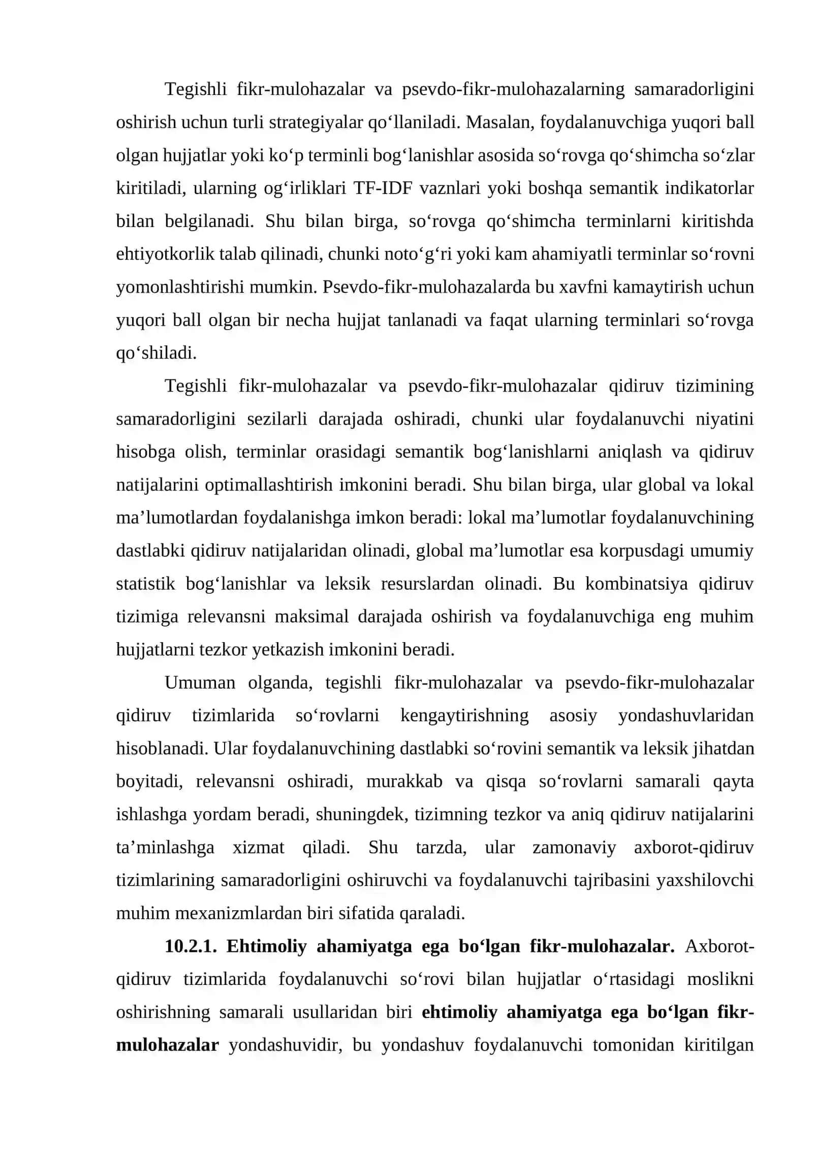 So'rovlarni kengaytirish asoslari 4
