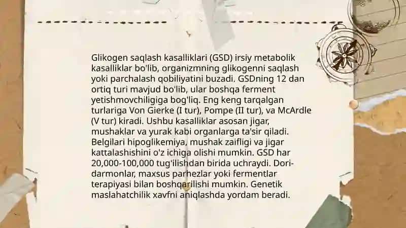 Glikogen kasalliklari 4