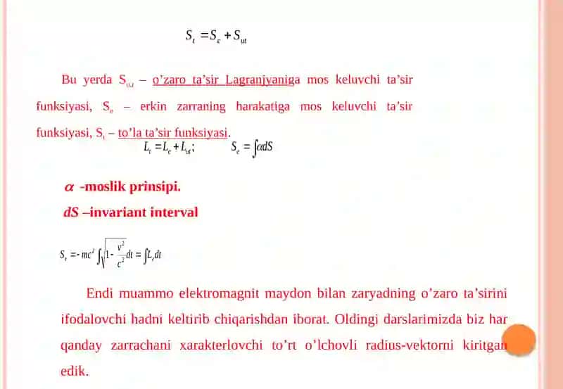 RELYATIVISTIK DINAMIKA ELEMENTLARI 4