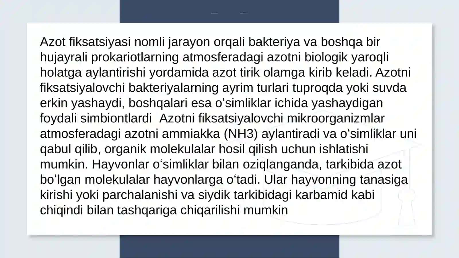 Tabiatda azot aylanishi 4