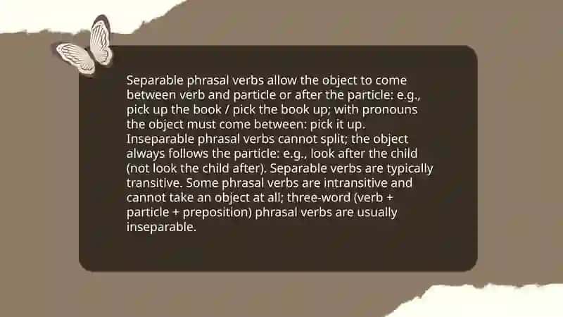 Phrasel verbs 4