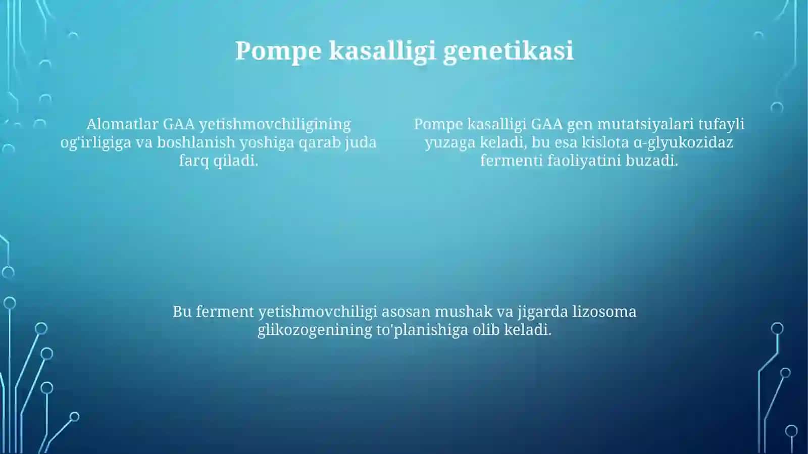 Glikogenozlar girke kyure pompe 4