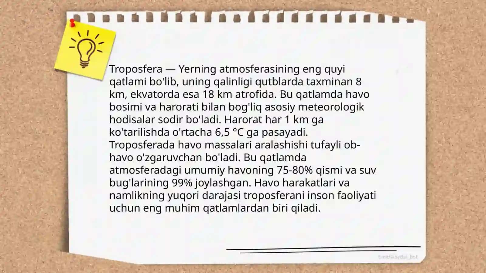 Atmosfera qavatlariga ta'rif 4