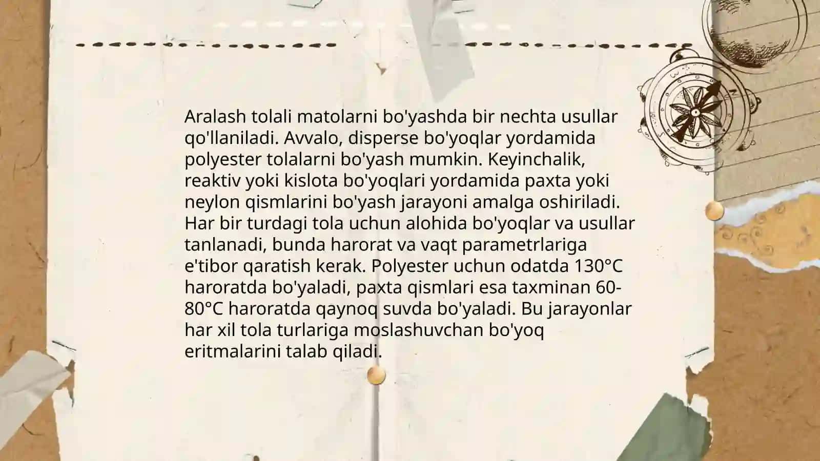 Aralash tolali matolarni bo'yash 4