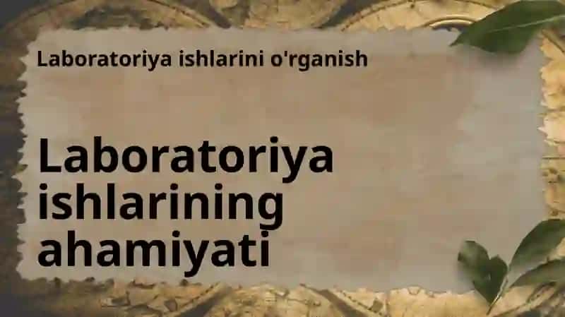 Analitik kimyo laboratoriyasi ishlarini bajarish 4