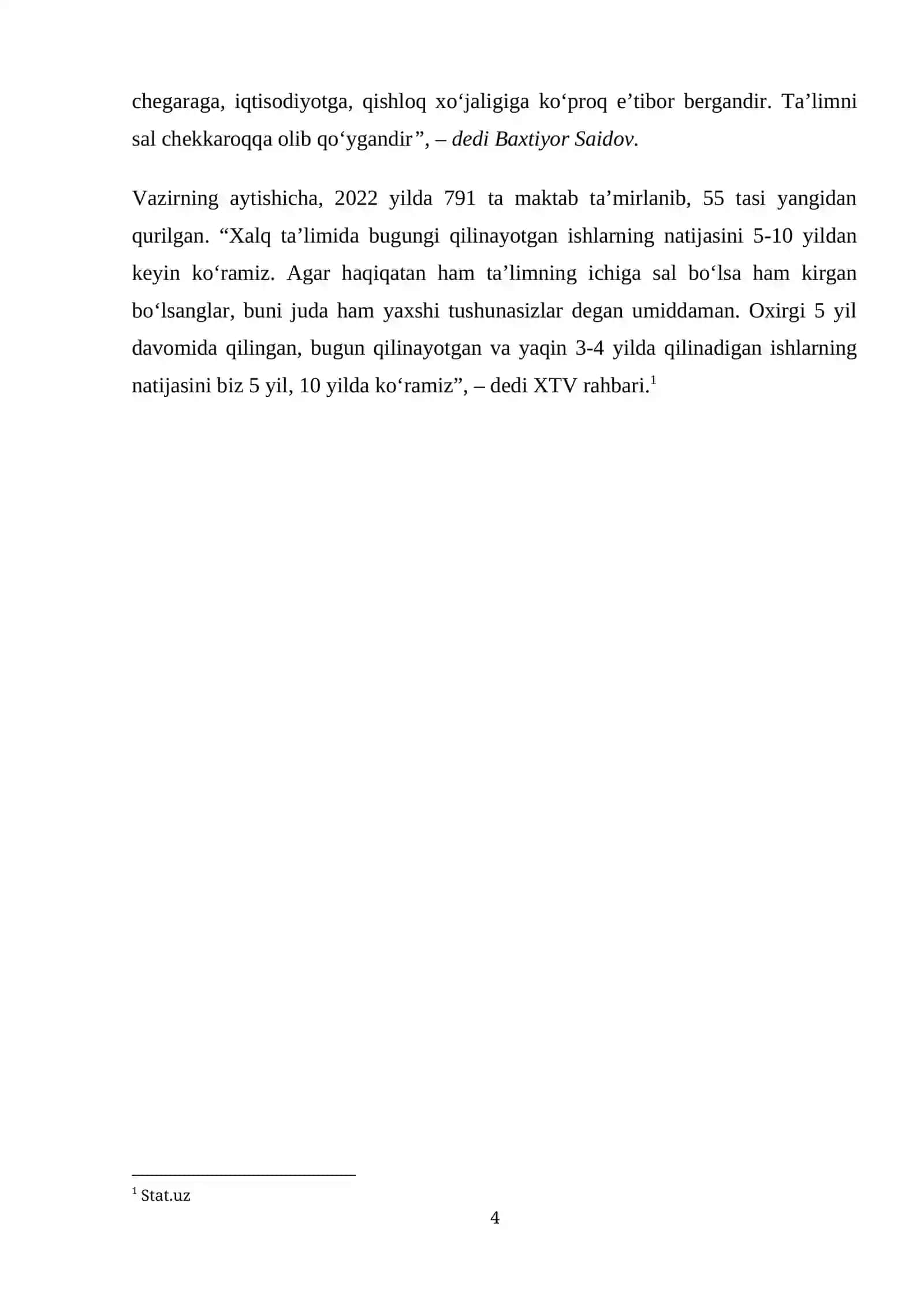XALQ TA`LIMI STATISTIKASI 4