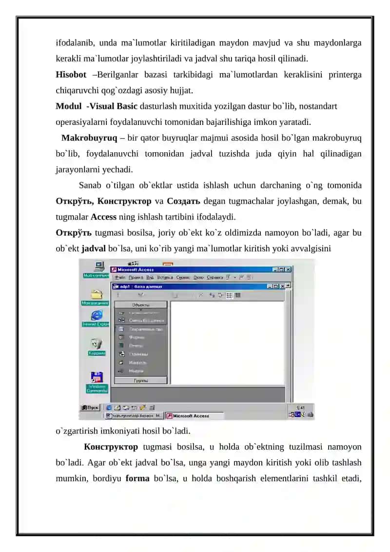 Microsoft Access dasturi 4