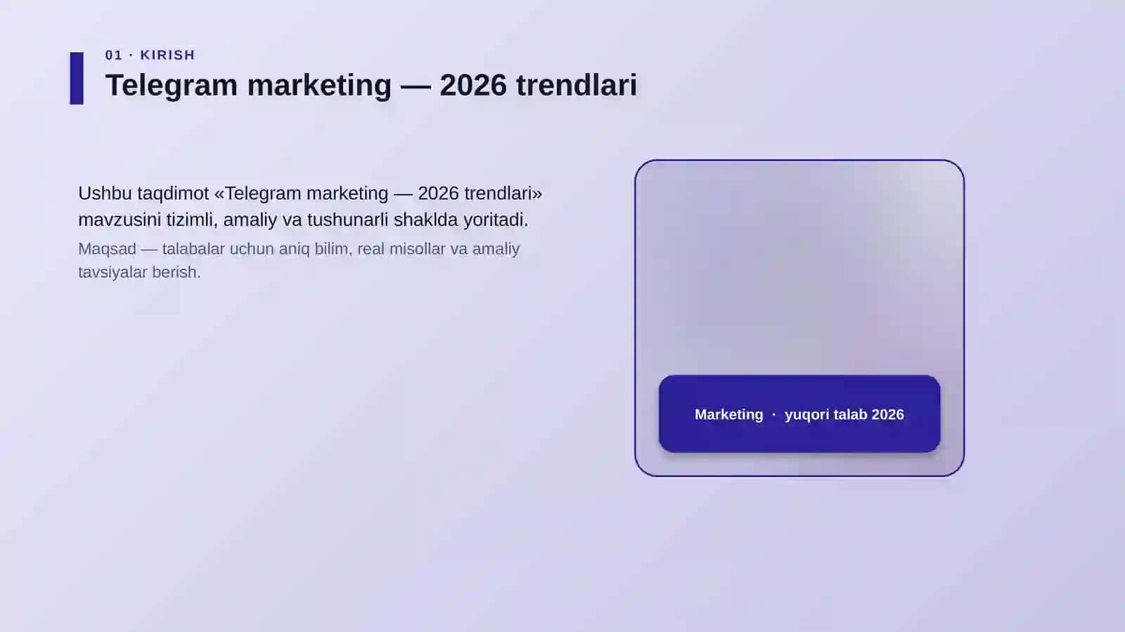 Telegram marketing — 2026 trendlari 4