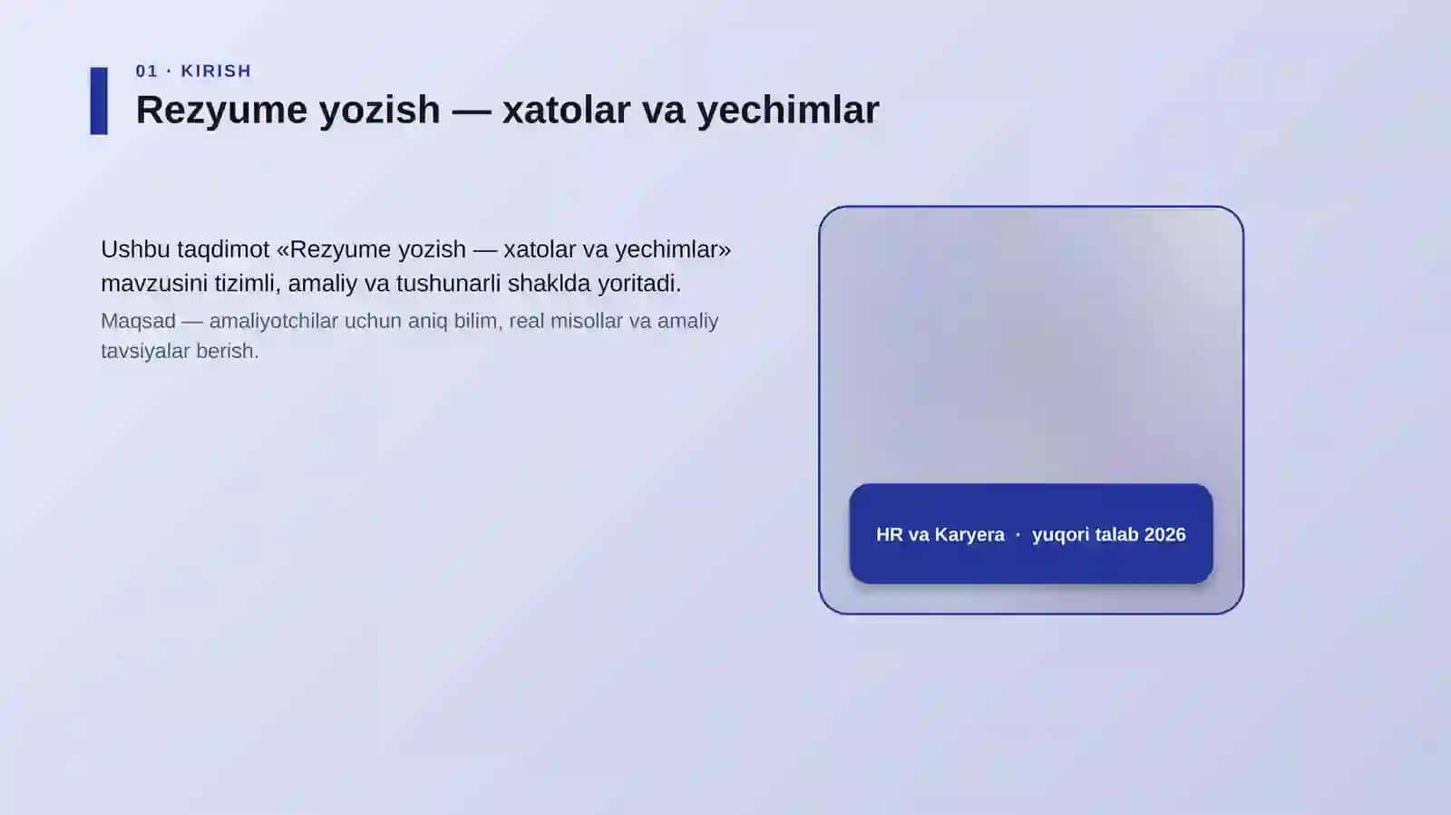 Rezyume yozish — xatolar va yechimlar 4