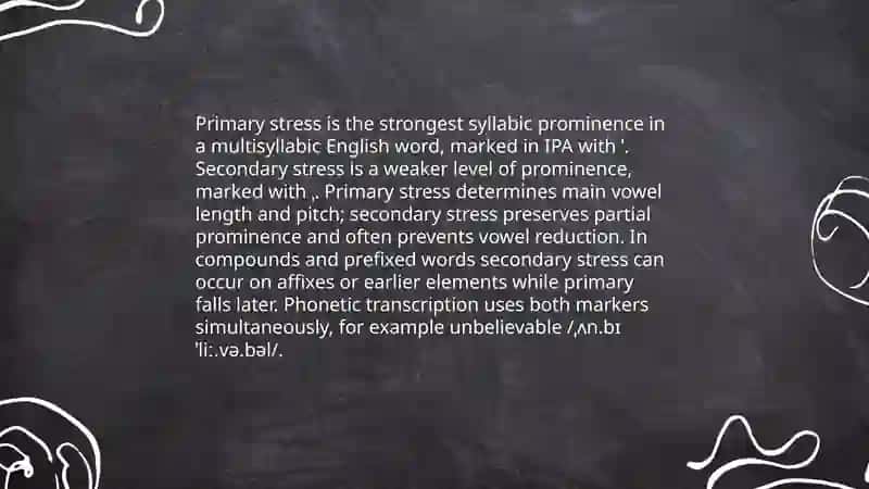 Stress-Word Stress 4