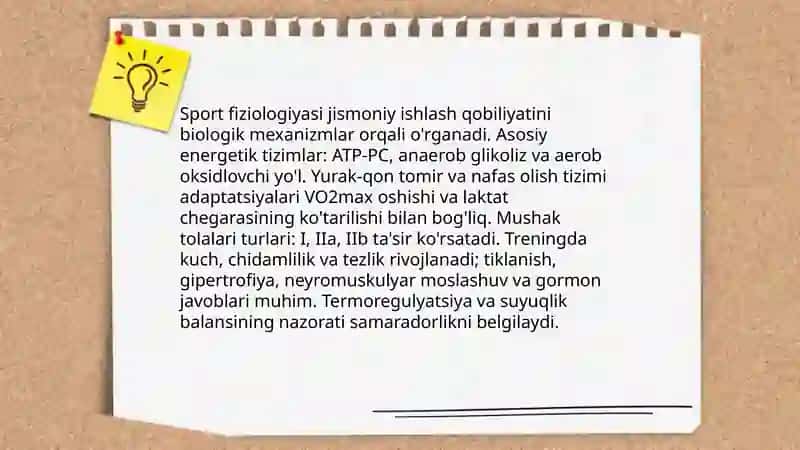 Sportning nazariy asoslari. Sport musobaqalari va sportchilarni tayyorlash tizimi 4