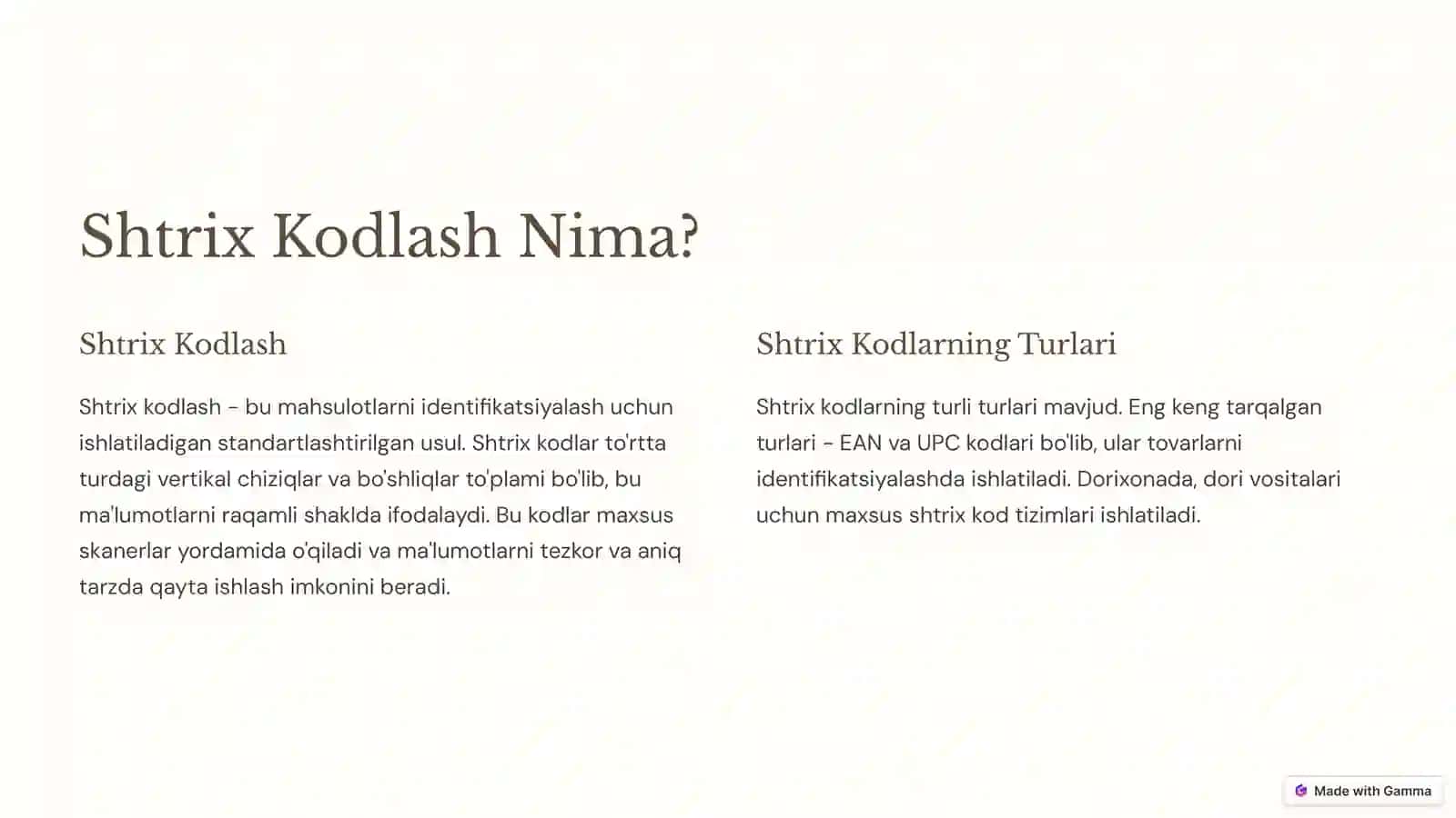 Dorixonada dori vositalarini ichki shtrix kodlash 4