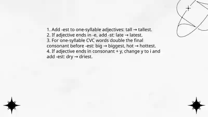 Superlative adjective 4