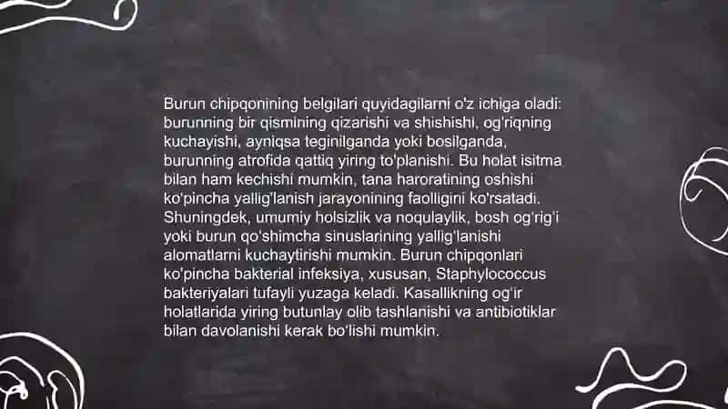Burun chipqoni 4