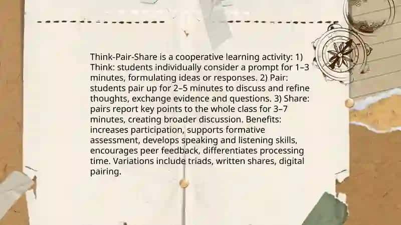 Classroom techniques and activities 4