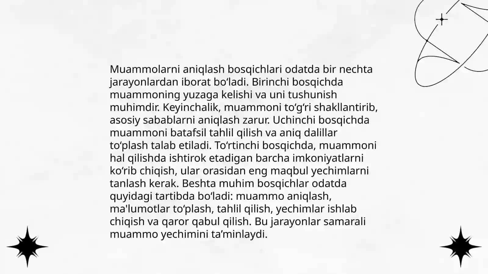 Masala yechimini yozish yoʻllari 4