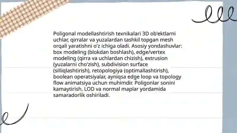 3D modellashtirish 4