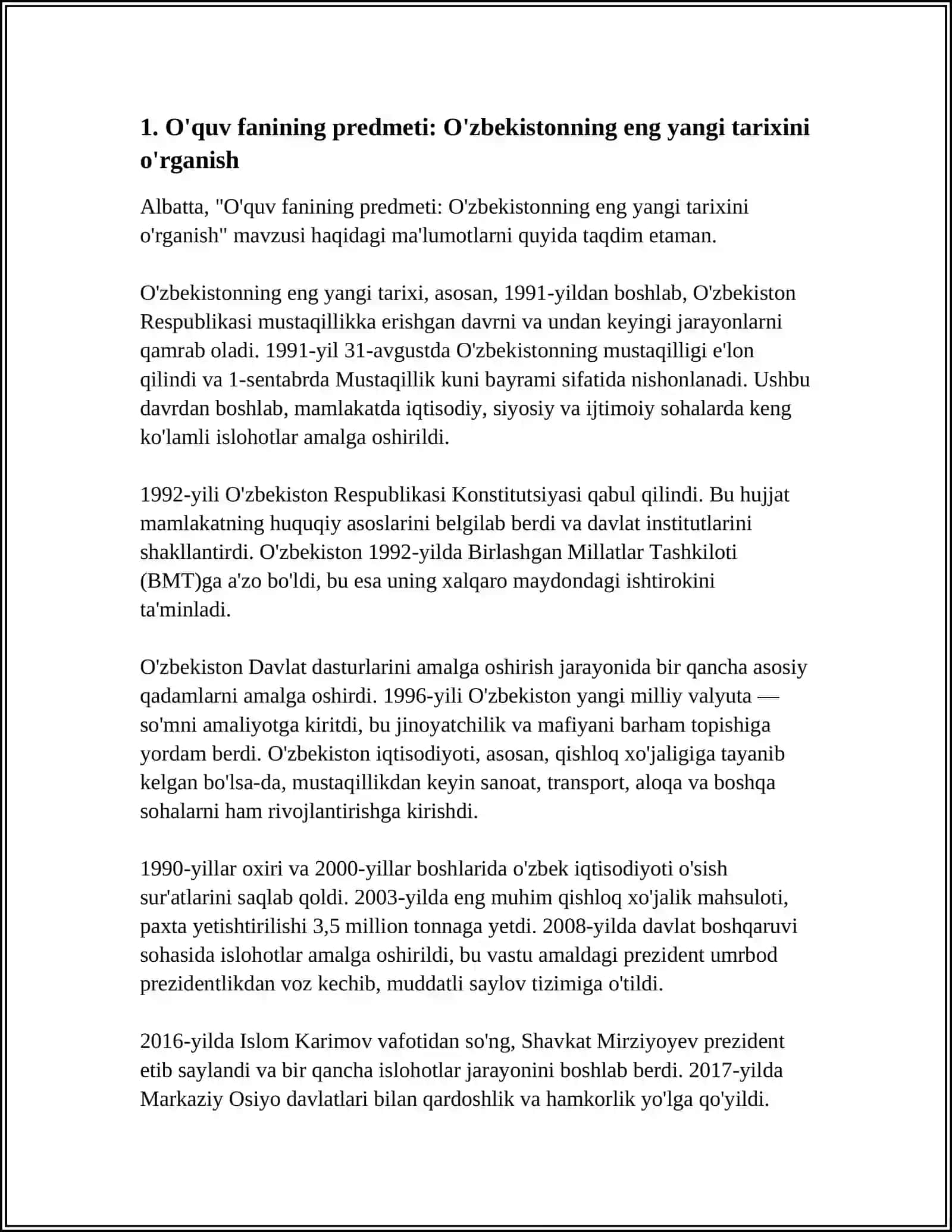 KIRISH. O'ZBEKISTONNING ENG YANGI TARIXI 4