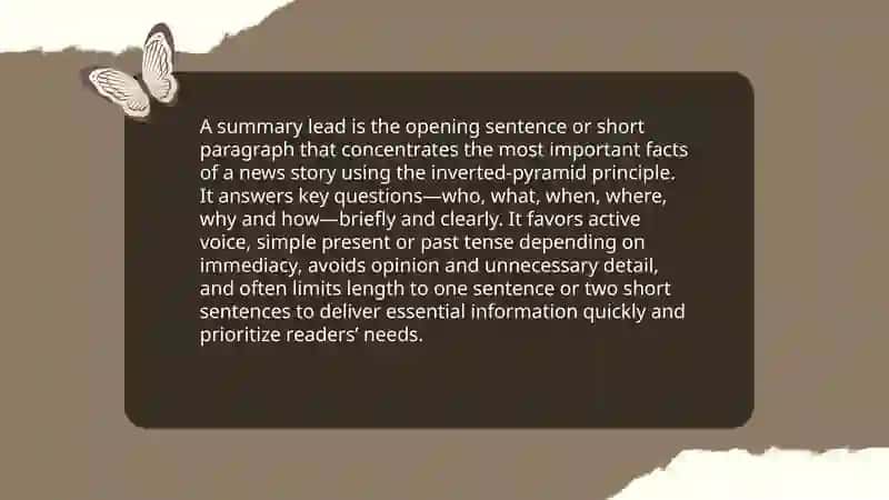 Features of newspaper style 4