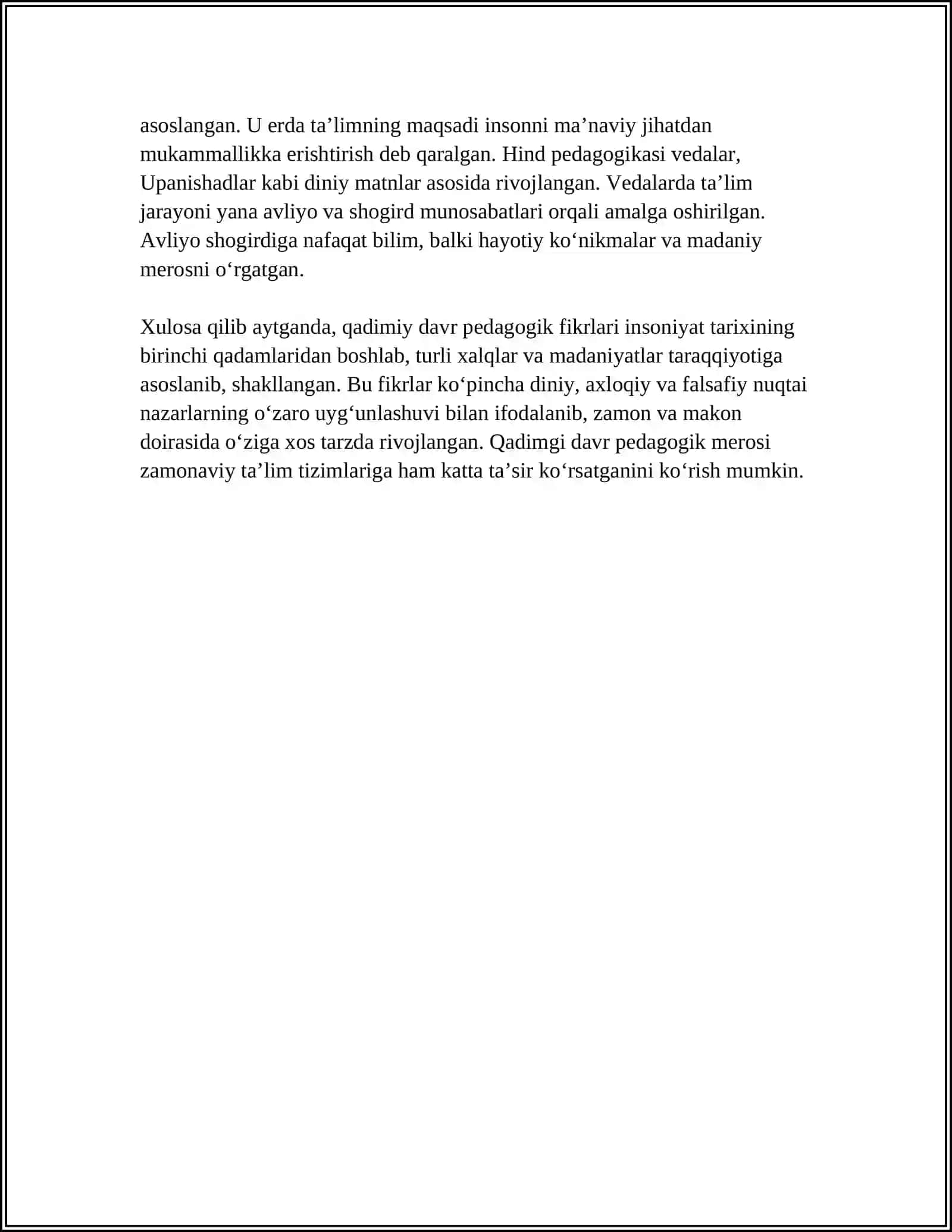 PEDAGOGIK FIKRLAR TARAQQIYOTI VA TARIXIYLIGI 4
