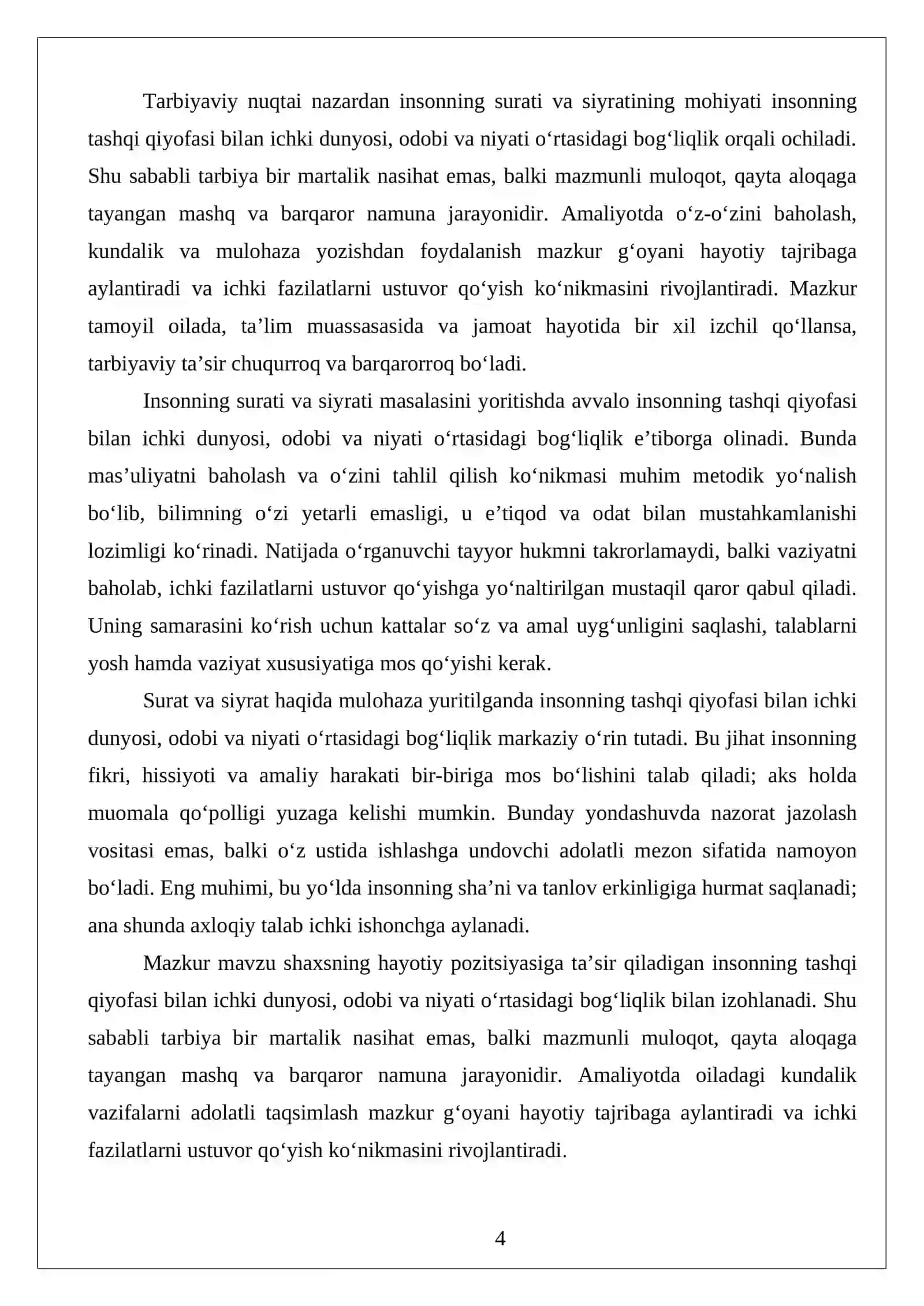 Insonning surati va siyrati 4