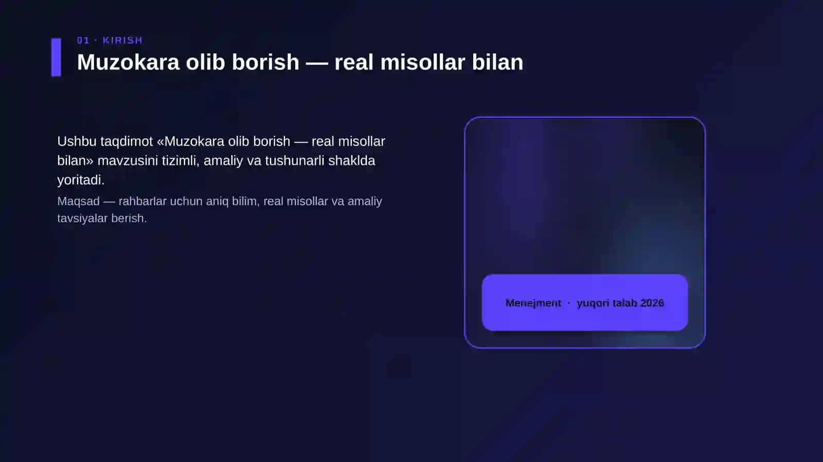 Muzokara olib borish — real misollar bilan 4