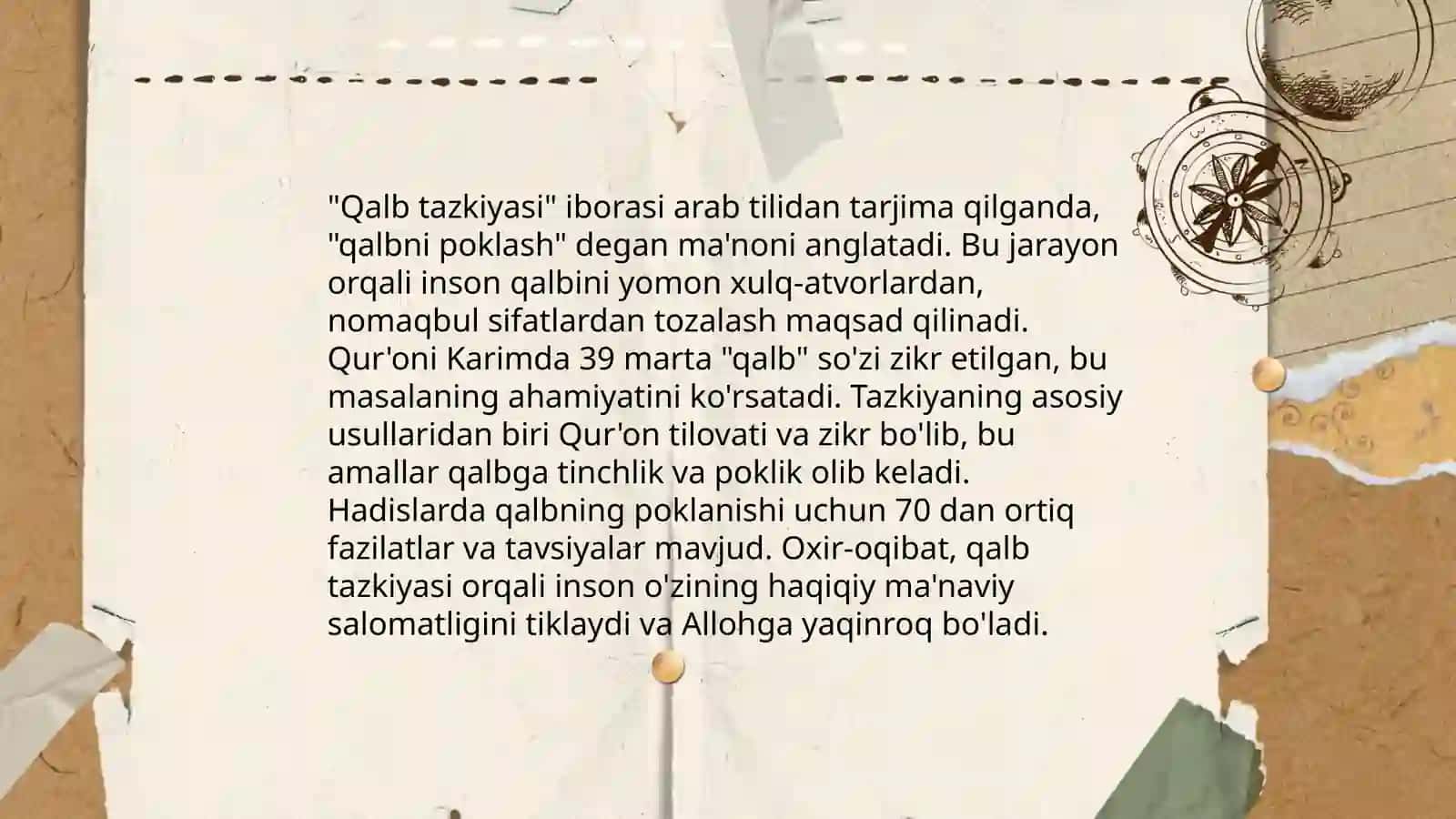 Tasavvuf qalb maqomlari 4