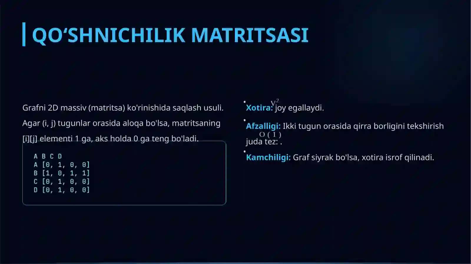 Graflarda ko'ruv algoritmlari 4