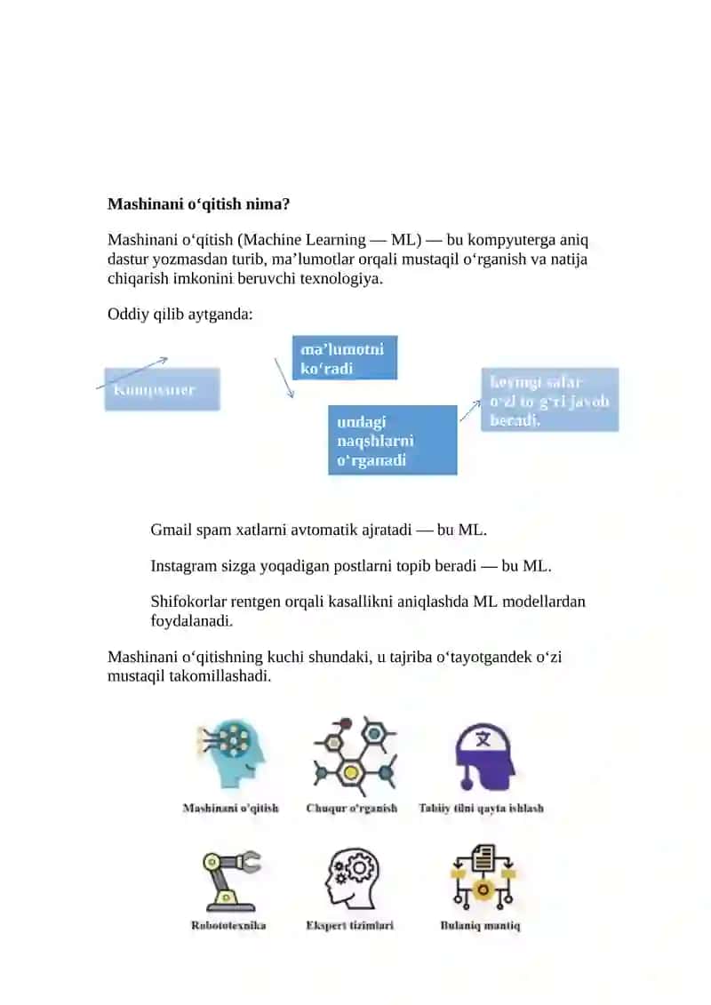 Mashinani o‘qitish (Machine Learning) 4