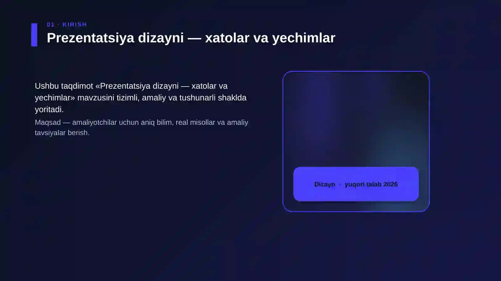 Prezentatsiya dizayni — xatolar va yechimlar 4