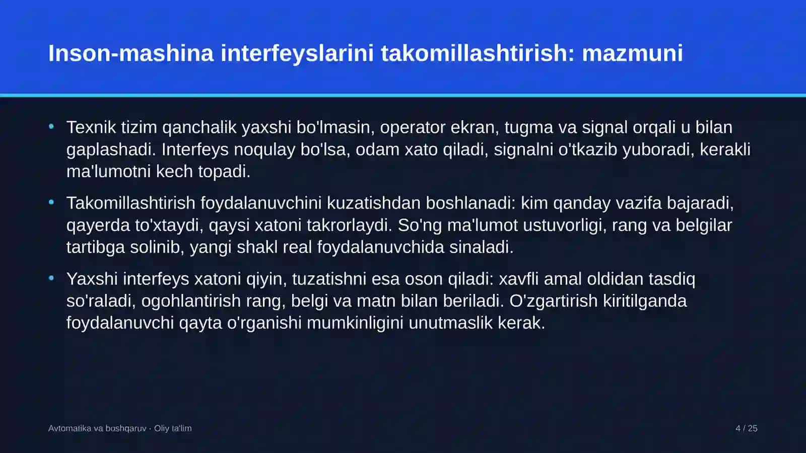 Inson-mashina interfeyslarini takomillashtirish: mohiyati 4