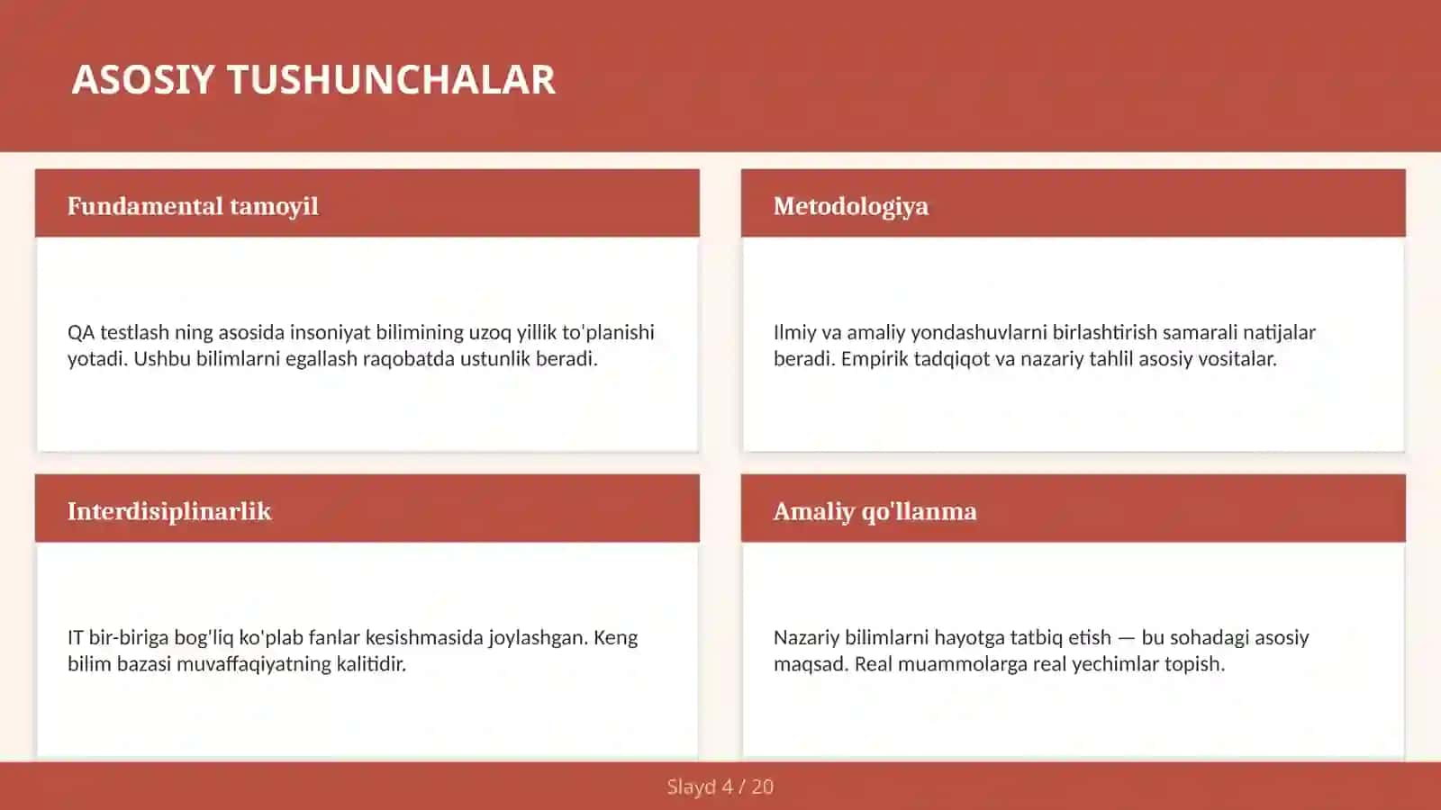 QA Testlash 4