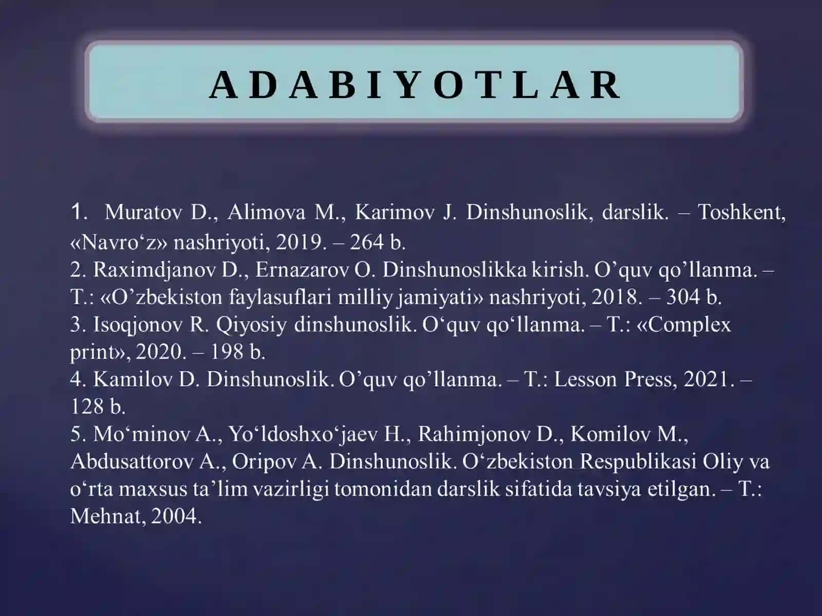 XRISTIAN DINI TARIXI VA ASOSIY G`OYALARI 4