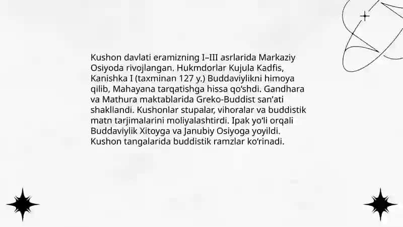 O'rta Osiyoda Buddaviylik madaniyati 4