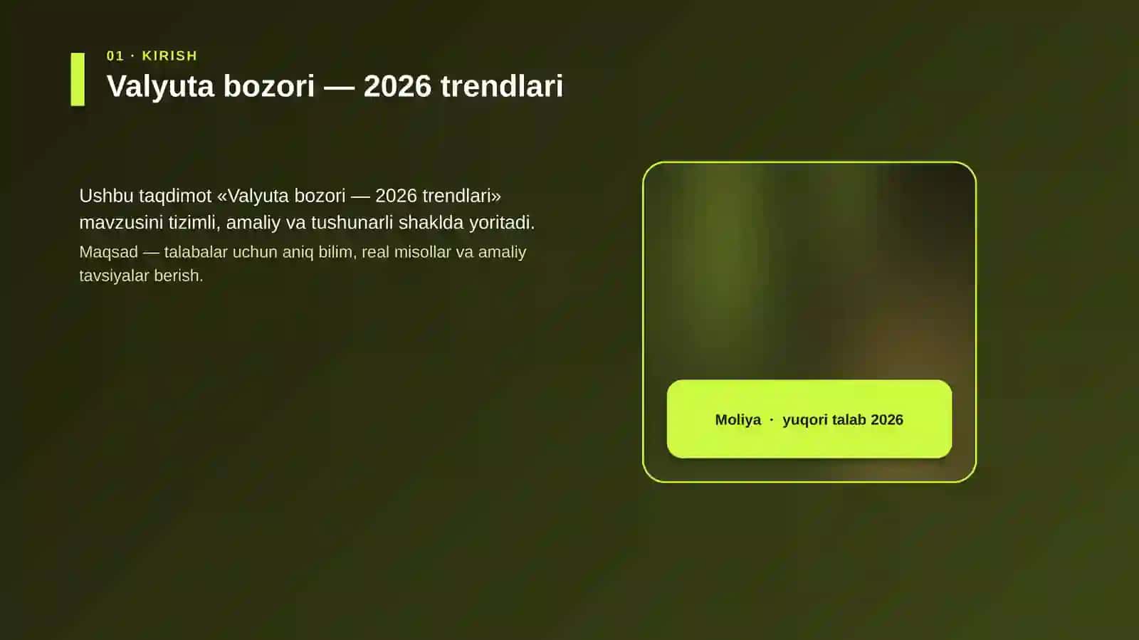 Valyuta bozori — 2026 trendlari 4
